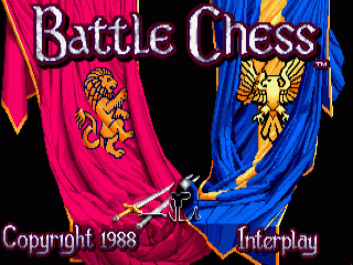 Battle Chess title screen for Amiga
